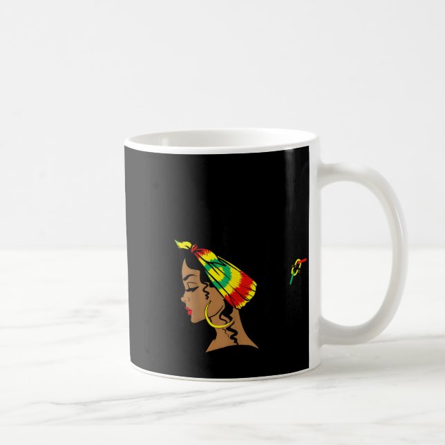 Dear Black Girl Afro Queen Design Coffee Mug (Right)