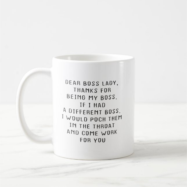 Dear Boss Coffee Mug (Left)