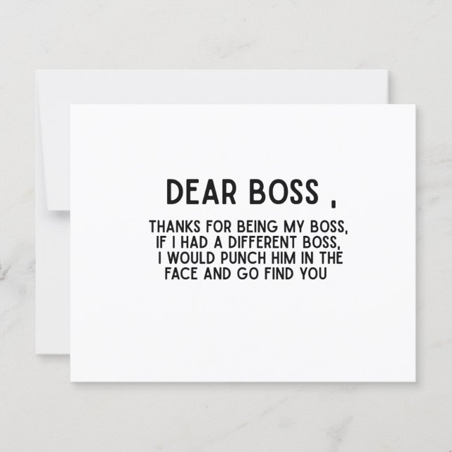 Dear Boss Funny Office (Front)