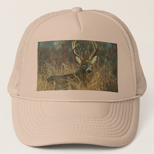 Dear / Buck / White-tailed Deer Trucker Hat (Front)