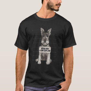 Dear Dad I Can Explain Cute Miniature Schnauzer T-Shirt