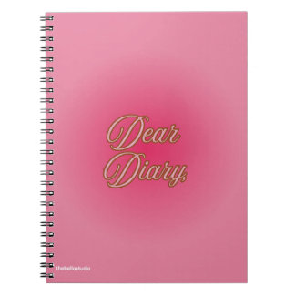 "Dear Diary" Spiral Notebook