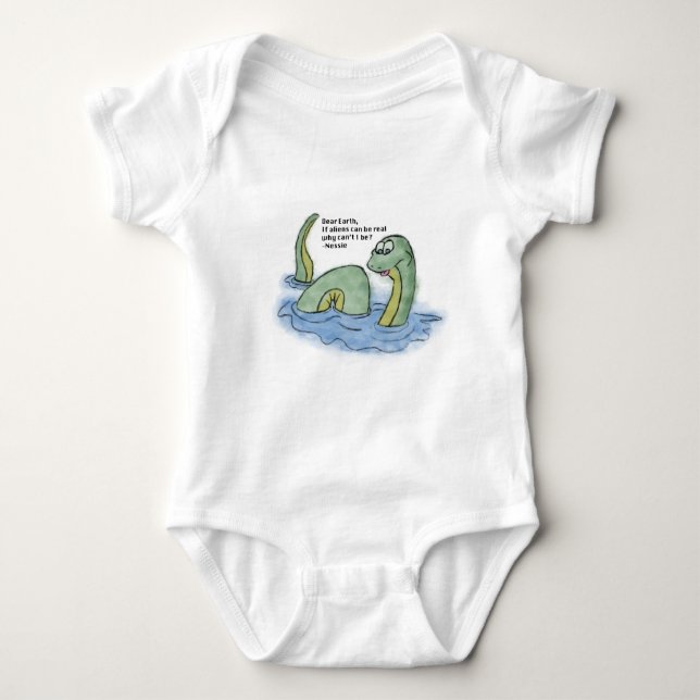 "Dear Earth" - Nessie Baby Bodysuit (Front)