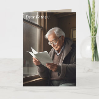 Dear Father:  From a Distance Father's Day Card