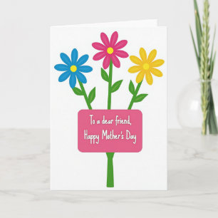 Dear Friend Mothers Day Art Card