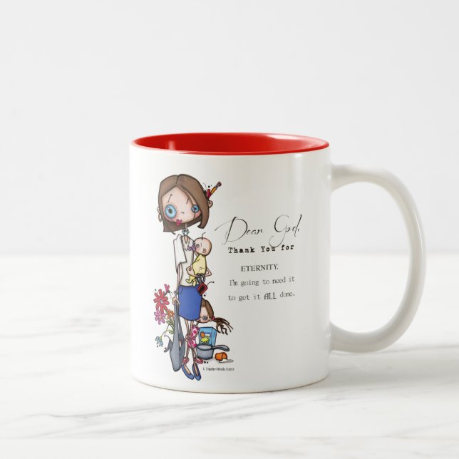 "Dear GOD" coffee mug (Right)