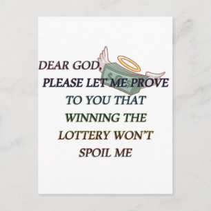 DEAR GOD POSTCARD