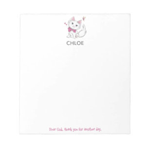 Dear God, thank you for another day Kitten Notepad