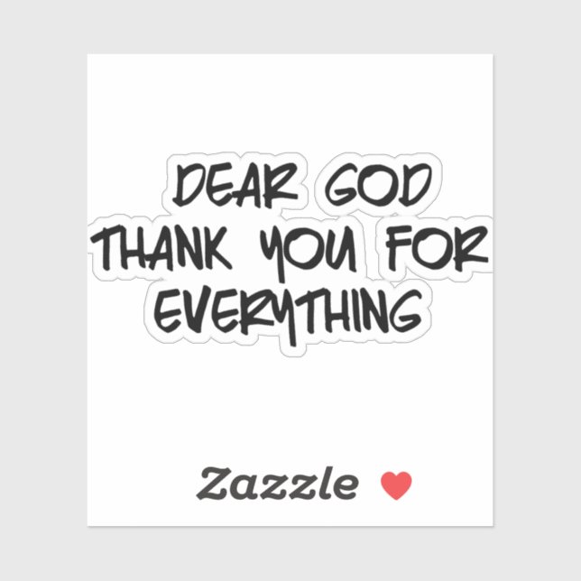 DEAR GOD THANK YOU FOR EVERYTHING (Sheet)