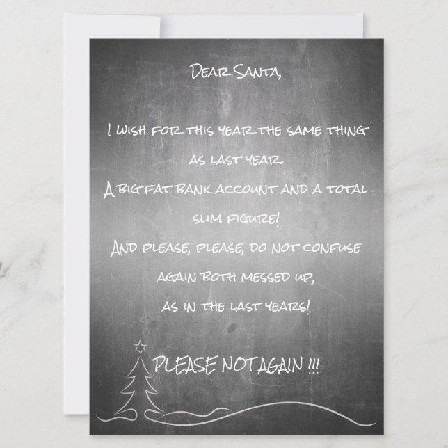 Dear good Santa (Front)