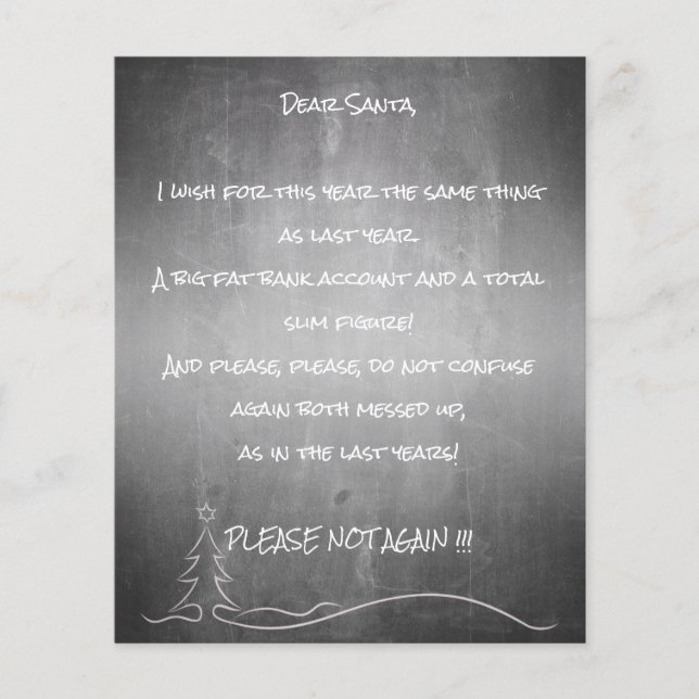 Dear good Santa (Front)