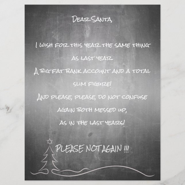 Dear good Santa (Front)