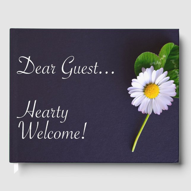 Dear Guest - Hearty Welcome Book (Front)