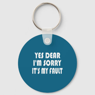 Dear happy wife humor - whipped husband boyfriend  key ring