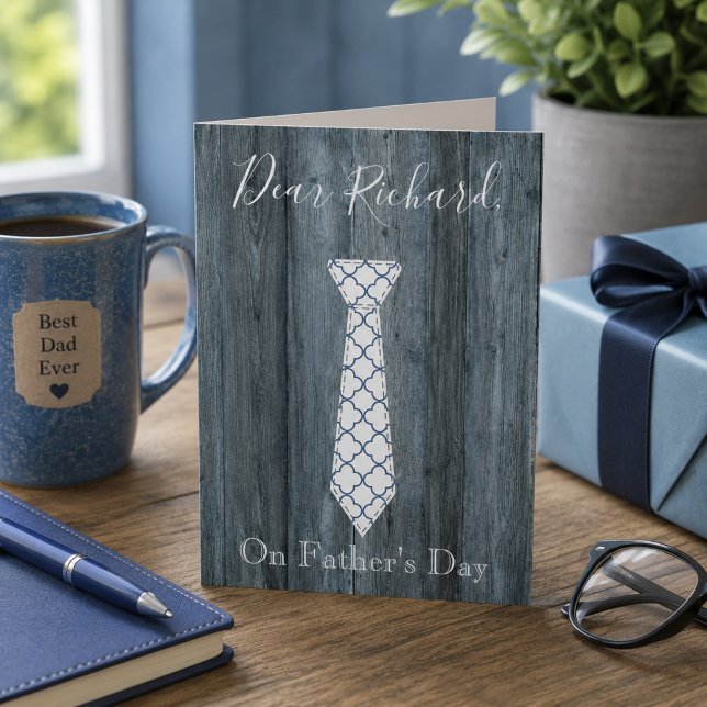 Dear Husband on Father's Day Tie Design Card (Creator Uploaded)