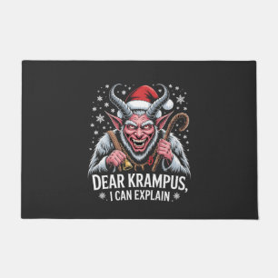 Dear Krampus I Can Explain Christmas Santa Doormat