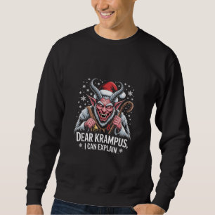 Dear Krampus I Can Explain Christmas Santa Sweatshirt