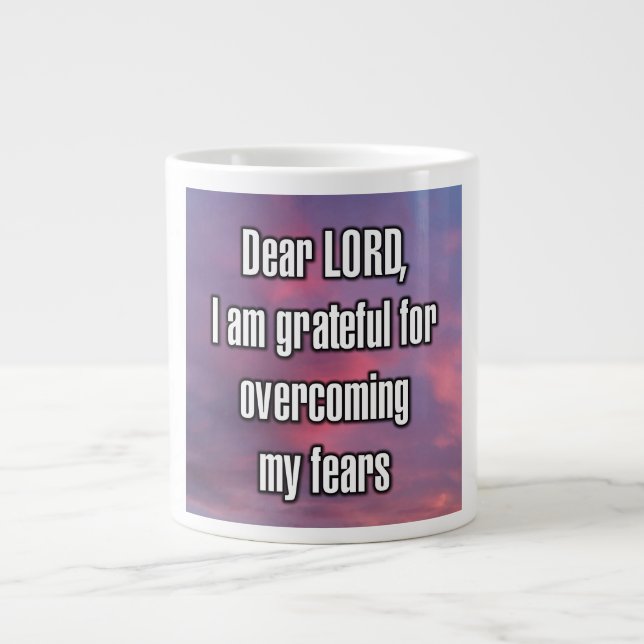 Dear LORD, I am grateful for overcoming my... Mug (Front)