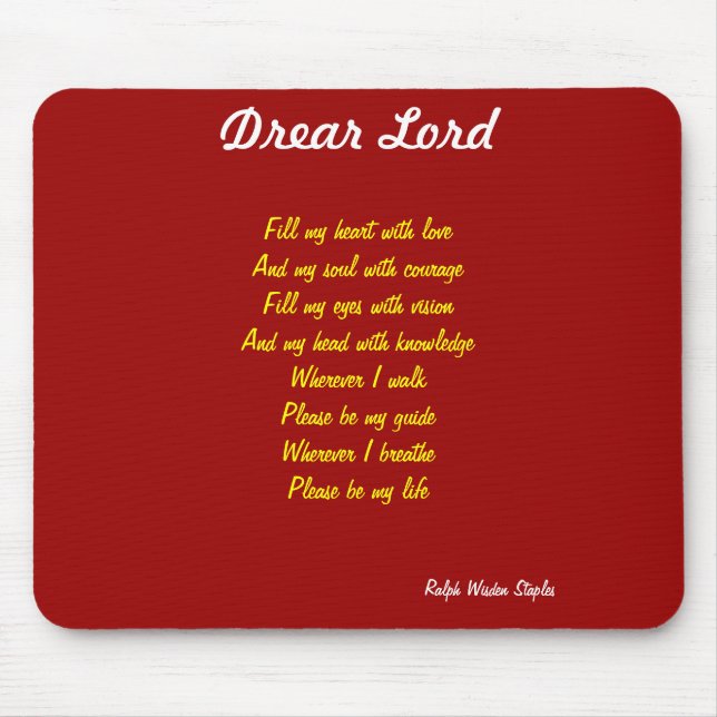 Dear lord mouse pad (Front)