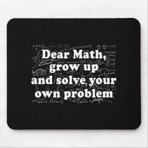 Dear Math Fun Back To School Math Teacher Student  Mouse Pad