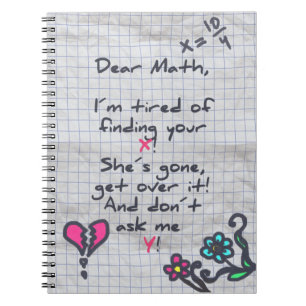 Dear Math Spiral Notebook