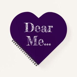 Dear Me .. Dark Purple Spiral Notebook