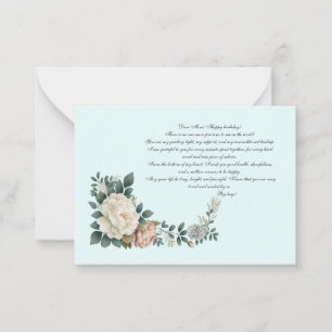 Dear Mom Happy birthday! Card