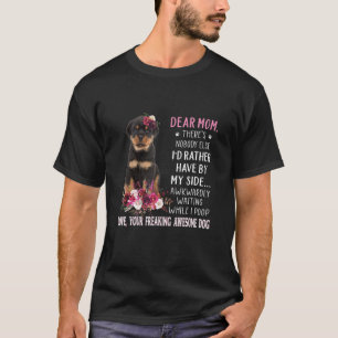 Dear Mom Mama Dog  Owner Happy Mother's Day 14 T-Shirt
