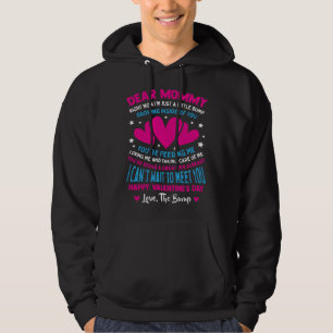 Dear Mommy  Valentine Day 2021 Pregnancy Maternity Hoodie
