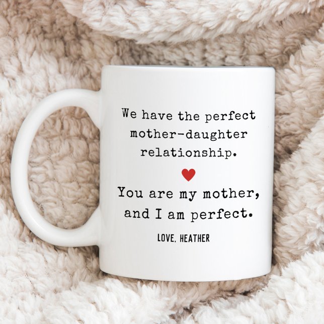 Dear Mum Funny Perfect Mothers Day Gift Coffee Mug (Creator Uploaded)