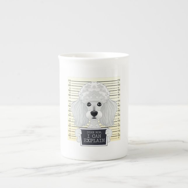 Dear Mum I Can Explain I Poodle Mum I Poodle Bone China Mug (Front)