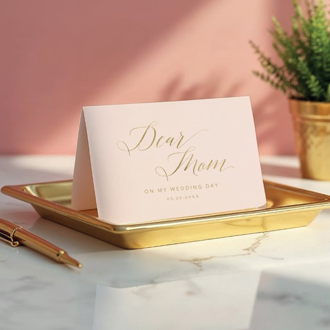 Dear Mum, On My Wedding Day | Message & Photo Thank You Card (Dear Mom, On My Wedding Day | Message & Photo Thank You Card)