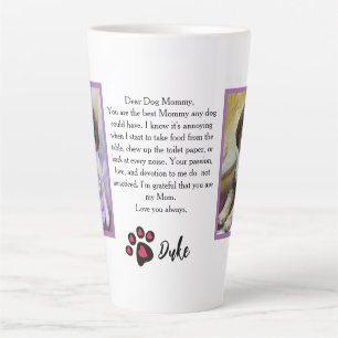 Dear Mum Or Dad Customised Photo Pet Love Letter C Latte Mug