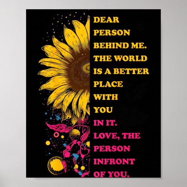 Dear Person Behind Me Poster (Front)