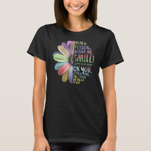 Dear Person Behind Me Smile Happy Sunflower Quote T-Shirt