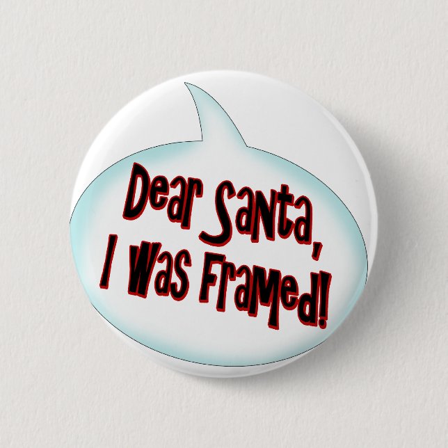 Dear Santa... 6 Cm Round Badge (Front)