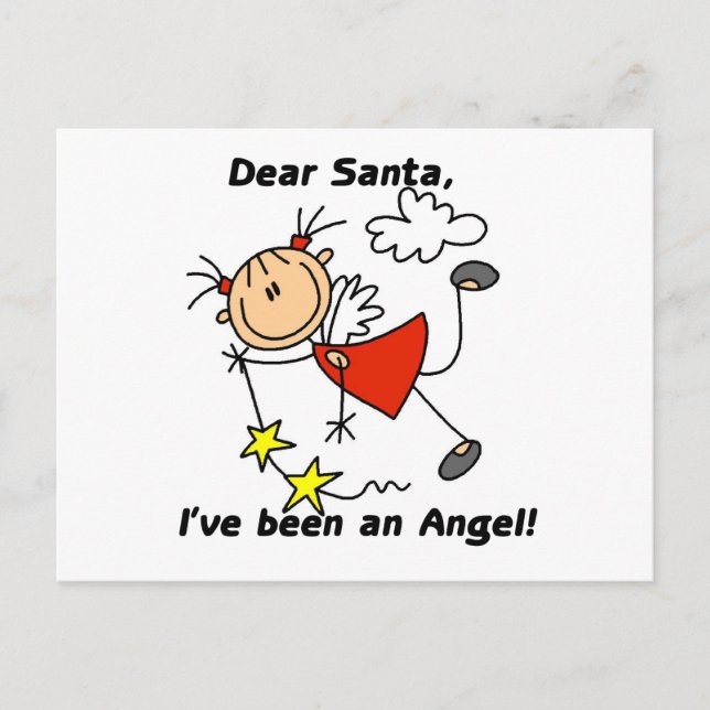 Dear Santa Christmas Tshirts and Gifts Holiday Postcard (Front)