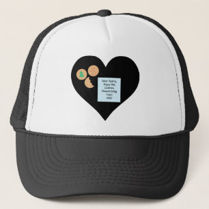 Dear Santa Cookies Bring Toys Black Heart Trucker Hat