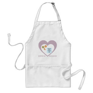 Dear Santa Cookies Bring Toys Purple Hearts Standard Apron