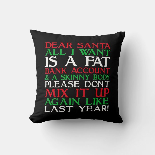 Dear Santa Cushion (Front)
