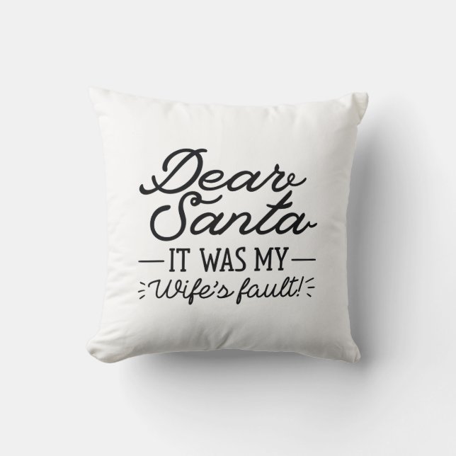 Dear Santa Cushion (Front)