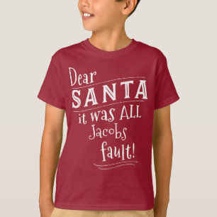Dear Santa Custom Shirt, add names and Customize T-Shirt