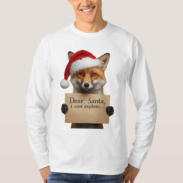 . Dear Santa Dog T-Shirt (Front)