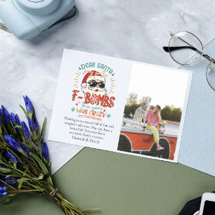 Dear Santa Funny Photo Christmas Card