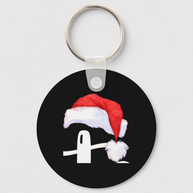 Dear Santa Funny Uni Kids Christmas T Shirt  Key Ring (Front)