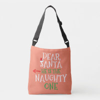 Dear Santa He Is The Naughty One Matching Gift