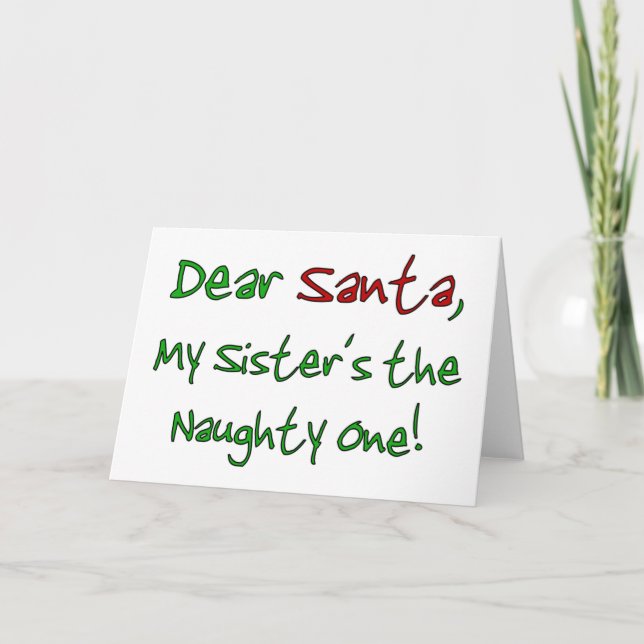 Dear Santa Holiday Card (Front)
