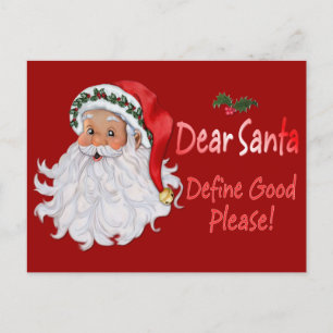 Dear Santa Holiday Postcard