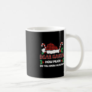 Dear Santa How Much Do You Know Already Christmas  Coffee Mug