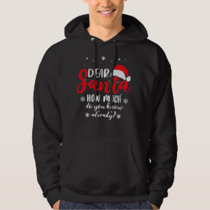 Dear Santa,How much do you know already Hoodie